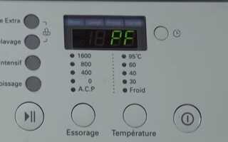 Ошибка PF в стиральной машине LG – что делать, как расшифровать?